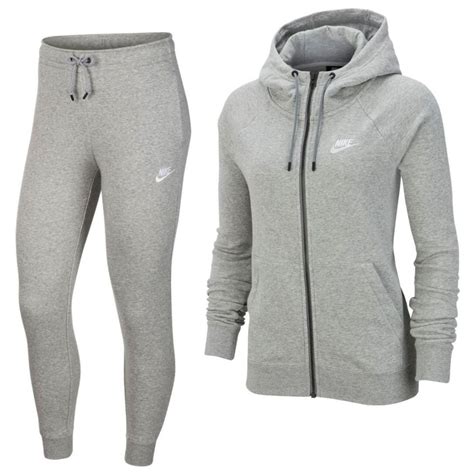 nike trainingspak dames grijs|nike grey trainingspak.